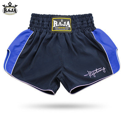 RAJA RKBS-8 MUAY THAI BOXING Shorts XS-XXL Navy Blue