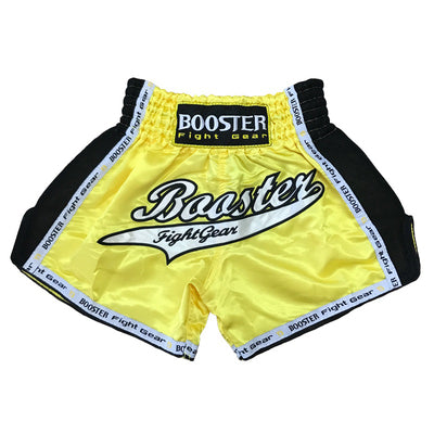 Booster TBT Pro Muay Thai Boxing Shorts Kids S-XL Yellow Black