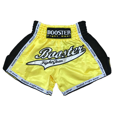 Booster TBT Pro Muay Thai Boxing Shorts Kids S-XL Yellow Black XL / Yellow Black