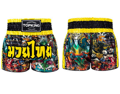 Top King TKB223 Muay Thai Boxing Shorts S-XL Yellow