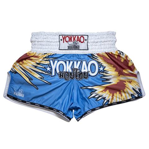 YOKKAO SMASH CARBONFIT MUAY THAI MMA BOXING Shorts S-XXL Blue Nobility