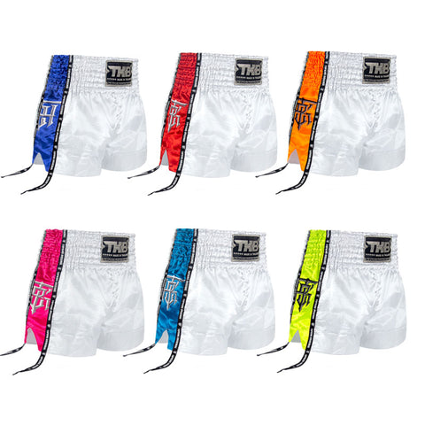 Top king TKBSRB Muay Thai Boxing Shorts S-XL White Series Vary Colours