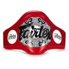 FAIRTEX BPV2 LIGHTWEIGHT MUAY THAI BOXING MMA SPARRING BELLY PROTECTOR PAD Leather Size Free Red