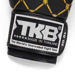 Top King TKBGCH CHAIN MUAY THAI BOXING GLOVES Synthetic Leather 8-14 oz Black Gold