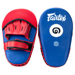 FAIRTEX FMV12 ANGULAR MUAY THAI BOXING MMA PUNCHING FOCUS MITTS PADS Blue Red
