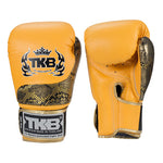 Top King TKBGPW MUAY THAI BOXING GLOVES Cowhide Leather 8-14 oz 2 Colours Yellow Series