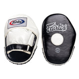 FAIRTEX Classic Pro FMV10 MUAY THAI BOXING MMA PUNCHING FOCUS MITTS PADS Black White