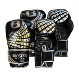 BOOSTER BFG CUBE MUAY THAI BOXING GLOVES 100% synthetic thai leather 10-14 oz Silver