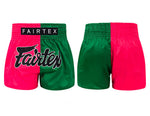 Fairtex MUAY THAI BOXING Shorts XS-XXL Pink Green BS1911