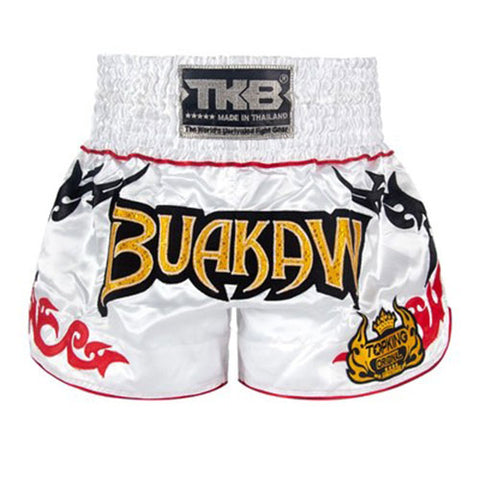 Top King TKB083 Buakaw Muay Thai Boxing Shorts S-XL White