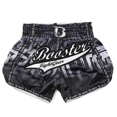Booster TBT LABYRINT Muay Thai Boxing Shorts S-XXXL Black Grey