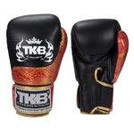 Top King TKBGPW MUAY THAI BOXING GLOVES Cowhide Leather 8-14 oz 5 Colours Black Series