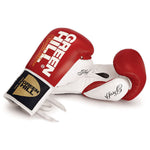 GREENHILL PROFFI PROFESSIONAL COMPETITION BOXING GLOVES LACE UP 8-16 oz Red White