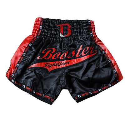 Booster TBT Pro Slugger Muay Thai Boxing Shorts S-XXXL Black Red