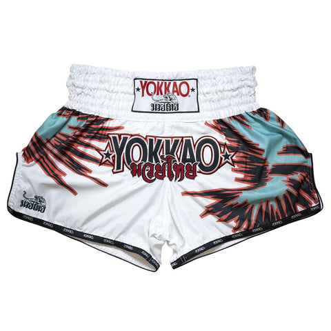 YOKKAO SMASH CARBONFIT MUAY THAI MMA BOXING Shorts S-XXL White