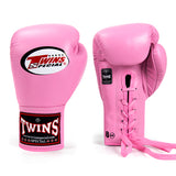 Twins Special professional competitions MUAY THAI BOXING GLOVES LACES UP Leather 6 oz Junior BGLL-1 6 Colour