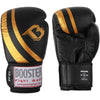 BOOSTER PRO BGS MUAY THAI BOXING GLOVES Leather 8-14 oz Black Gold