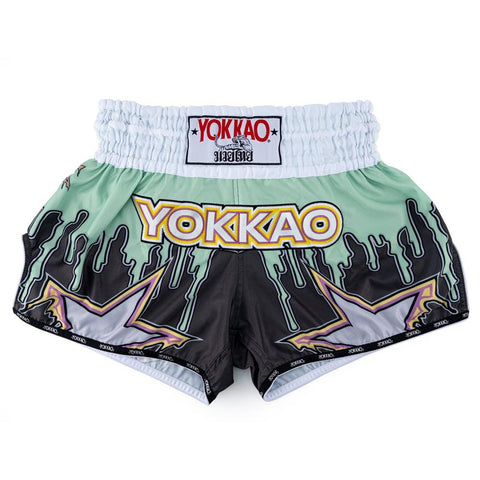 YOKKAO BLEEDING CARBONFIT MUAY THAI MMA BOXING Shorts S-XXL Green