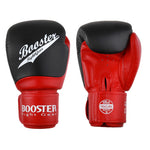 BOOSTER MUAY THAI BOXING GLOVES Leather 8-16 oz Red Black