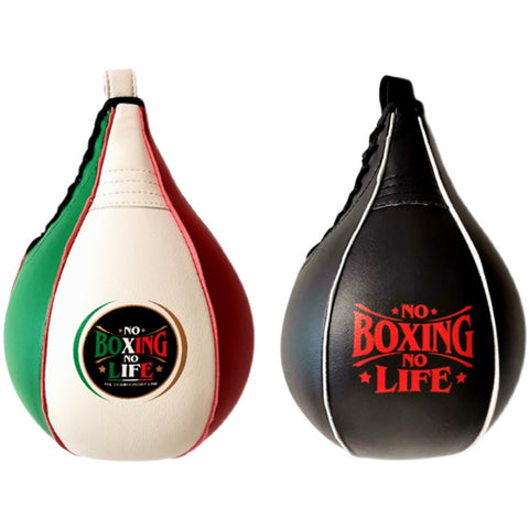 NO BOXING NO LIFE MUAY THAI BOXING MMA Punching Speed Bag Ball Size Free 2 Colours