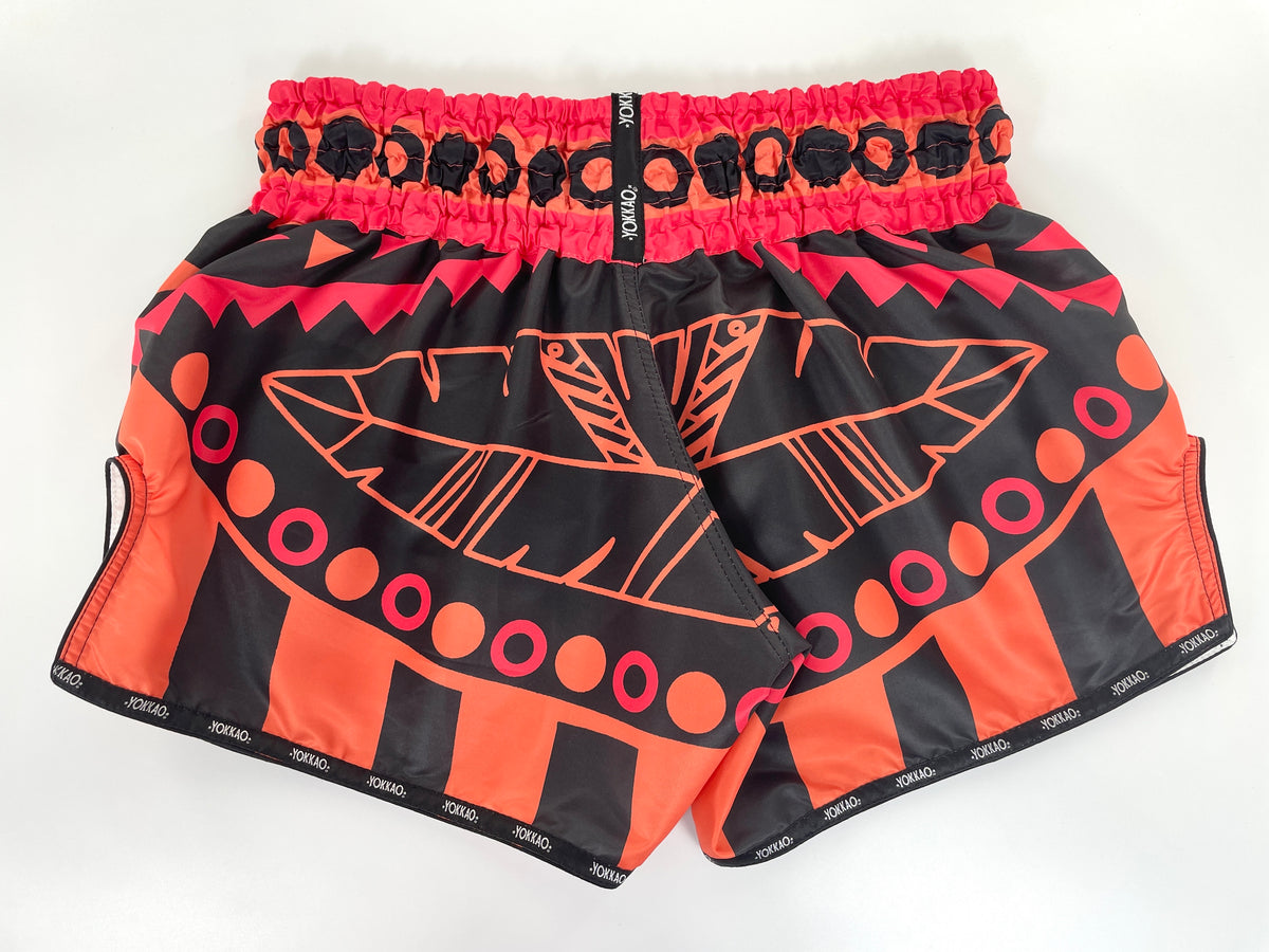 YOKKAO SICK CARBONFIT MUAY THAI MMA BOXING Shorts S-XXL Orange Pink ...