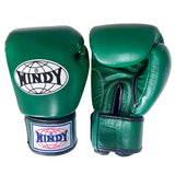 Windy BGVH Classic MUAY THAI BOXING GLOVES Cowhide Leather 8-16 oz Army Green