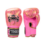 Top King TKBGSS Super Snake Kids MUAY THAI BOXING GLOVES Cowhide Leather 6 oz 2 Colours Dark Pink Series