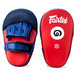 FAIRTEX FMV12 ANGULAR MUAY THAI BOXING MMA PUNCHING FOCUS MITTS PADS Red Blue
