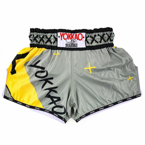 YOKKAO X Grey CARBONFIT MUAY THAI MMA BOXING Shorts S-XXL