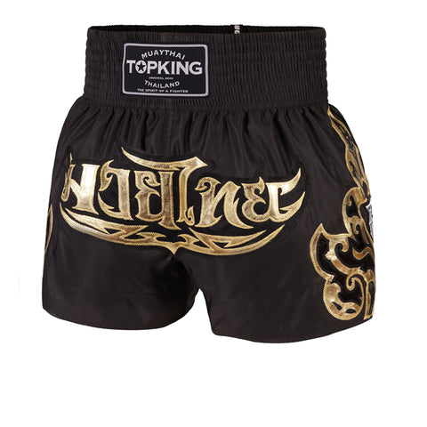 Top King TKTBS-228 Muay Thai Boxing Shorts S-XL Black