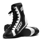 SONDERVERKAUF DEEP FEAR CLASSIC BOXSCHUHE STIEFEL HIGH TOP EUR 36-45 Schwarz Weiß 