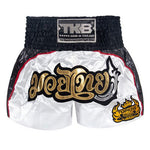 Top King TKBTBS072 No Fear Muay Thai Boxing Shorts S-XL White Black