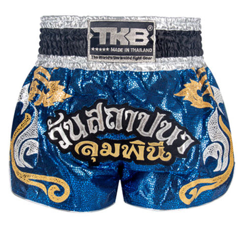 Top King TKBTBS129 Muay Thai Boxing Shorts S-XL Blue