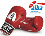 GREENHILL TIGER IBA APPROVED PROFESSIONAL TRAINING BOXING GLOVES Velcro Closure 10-12 oz Red