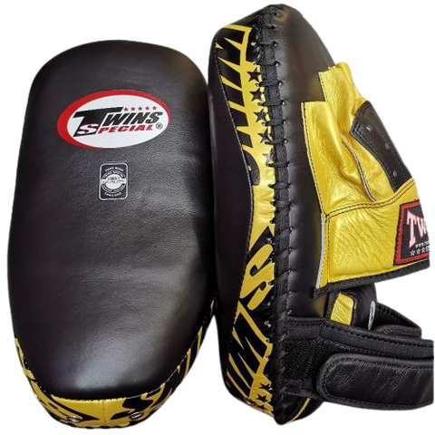 TWINS SPECIAL HYBRID PML-23 MUAY THAI BOXING MMA PUNCHING FOCUS MITTS PADS Leather