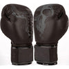 VENUM-04035-114 Skull Boxing MUAY THAI BOXING GLOVES - Leather 8-14 OZ Black Black