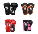 BOOSTER PRO RANGE BGL 1 V8 MUAY THAI BOXING GLOVES Extended Cuff Cowhide Thai Leather 8-18 oz Black Pink