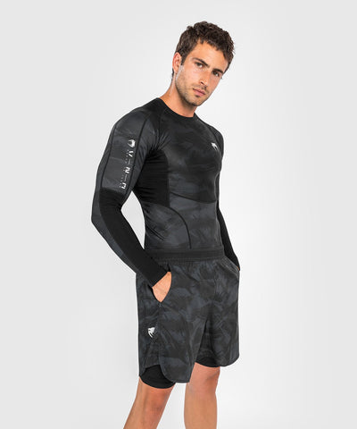 VENUM-04551-001 ELECTRON 3.0 MMA Muay Thai Boxing Rashguard Compression T-shirt - LONG SLEEVES XS-XXL Black
