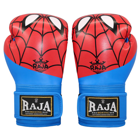 RAJA RBGP-C21 MUAY THAI BOXING GLOVES Cooltex PU Leather Kids  6 oz Spider-Man