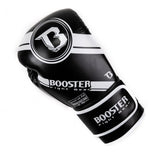 BOOSTER BG PREMIUM STRIKER MUAY THAI BOXING GLOVES Premium PU Leather 10-14 oz Black White