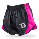Booster Retro Hybrid Muay Thai Boxing Shorts S-XXXL Black Pink