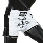 Fairtex MUAY THAI BOXING Shorts XS-XXL White BS1707