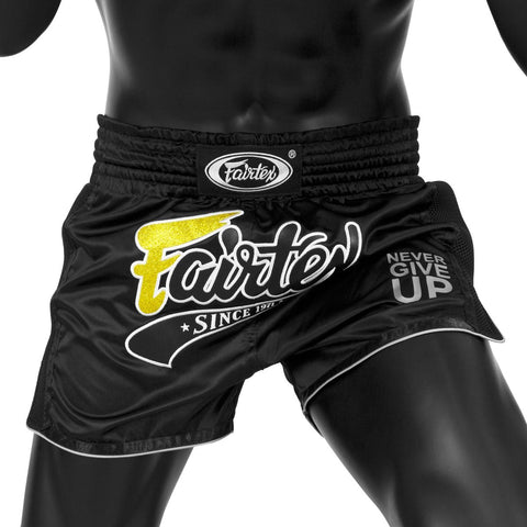 Fairtex MUAY THAI BOXING Shorts XS-XXL Black BS1708