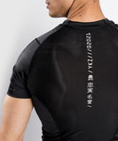VENUM-04326-114 YKZ21 MMA Muay Thai Boxing Rashguard Compression T-shirt - SHORT SLEEVES XS-XXL Black Black