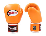 Twins Special BGVL3 KIDS MUAY THAI BOXING GLOVES Leather 6 oz Apricot