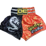 DANGER EQUIPMENT 1506 MUAY THAI BOXING Shorts XS-XXL BLACK/RED