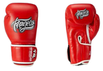 TFM GEAR GV1 MUAY THAI BOXING GLOVES Microfiber Leather 8-18 oz Red