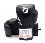 BOOSTER BGL 1 V3 LACE UP PROFESSIONAL MUAY THAI BOXING GLOVES Leather 8-16 oz Black