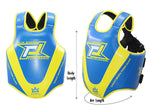 RAJA ELITE LEAGUE MUAY THAI BOXING MMA SPARRING BODY SHIELD PROTECTOR Size M-XL Blue Yellow