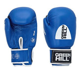 GREENHILL TIGER IBA APPROVED PROFESSIONAL TRAINING BOXING GLOVES Velcro Closure 10-12 oz Blue